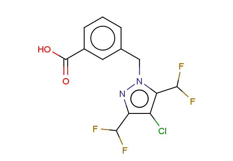 3-{[4-chloro-3,5-bis(difluoromethyl)-1H-pyrazol-1-yl]methyl}benzoic acid
