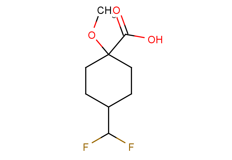 4-(difluoromethyl)-1-methoxycyclohexane-1-carboxylic acid, Mixture of diastereomers