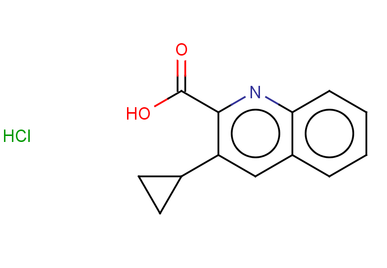 3-cyclopropylquinoline-2-carboxylic acid hydrochloride