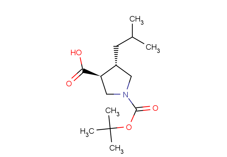 rac-(3R,4R)-1-[(tert-butoxy)carbonyl]-4-(2-methylpropyl)pyrrolidine-3-carboxylic acid, trans
