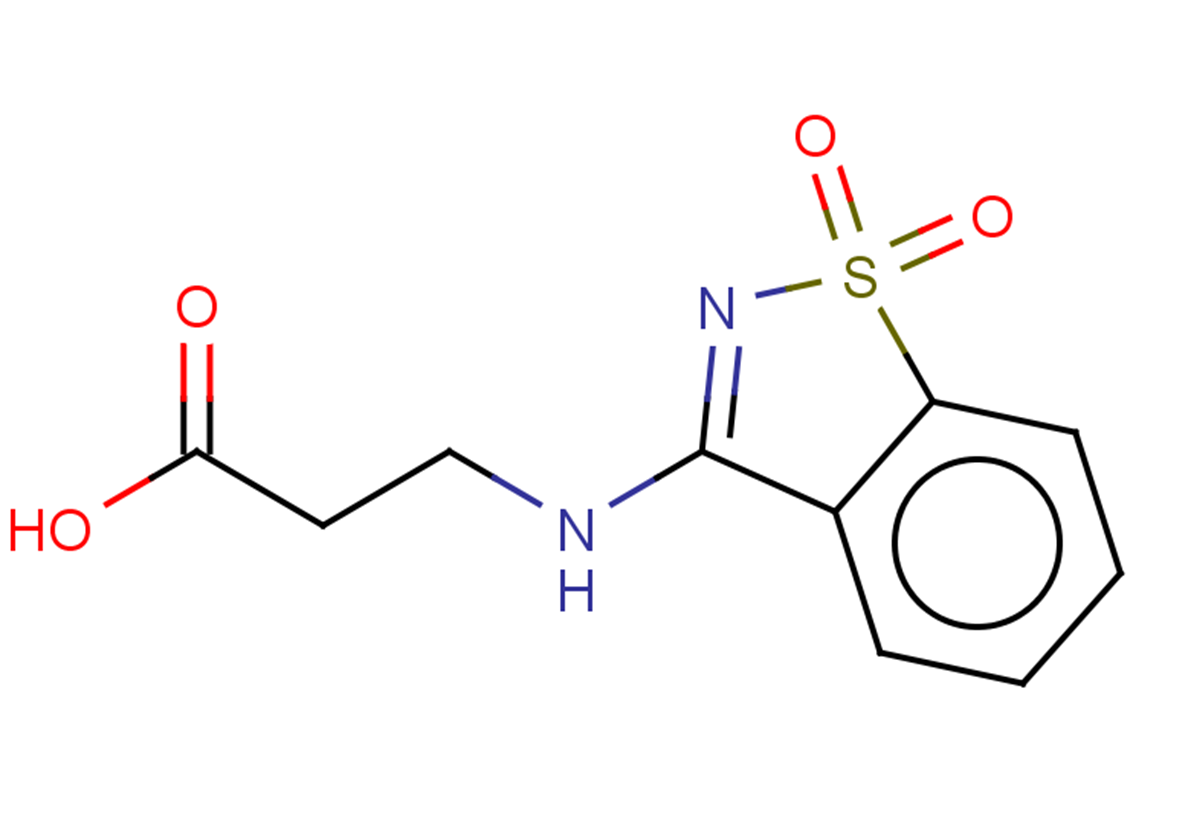 3-[(1,1-dioxo-1,2-benzothiazol-3-yl)amino]propanoic acid