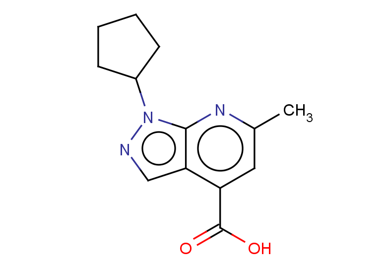 1-cyclopentyl-6-methyl-1H-pyrazolo[3,4-b]pyridine-4-carboxylic acid