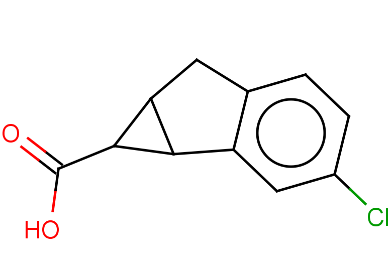 3-chloro-1H,1aH,6H,6aH-cyclopropa[a]indene-1-carboxylic acid, Mixture of diastereomers