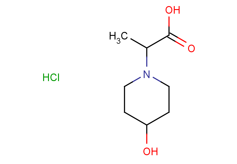 2-(4-hydroxypiperidin-1-yl)propanoic acid hydrochloride