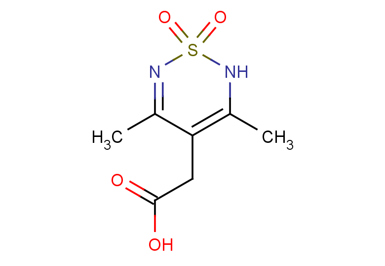 2-(3,5-dimethyl-1,1-dioxo-2H-1,2,6-thiadiazin-4-yl)acetic acid