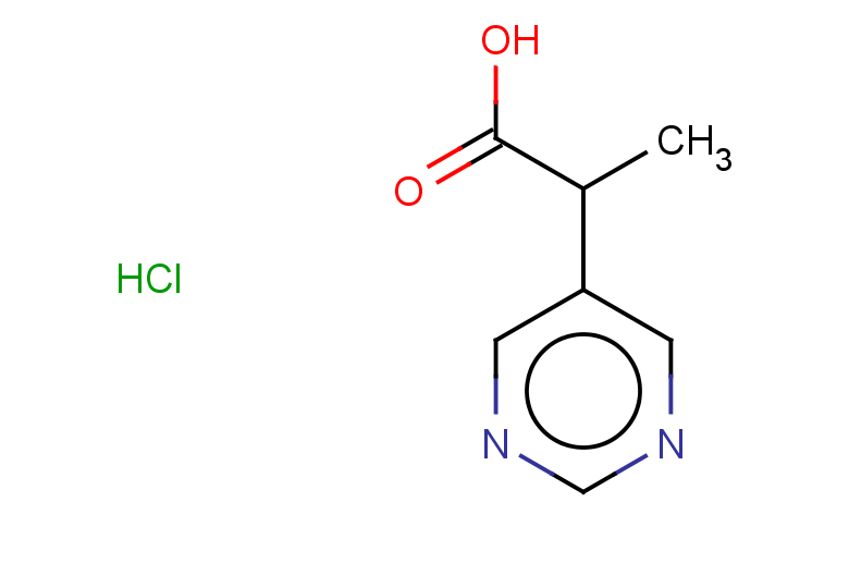 2-(pyrimidin-5-yl)propanoic acid hydrochloride