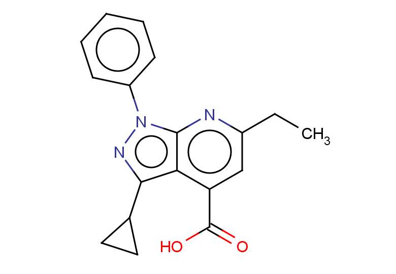 3-cyclopropyl-6-ethyl-1-phenyl-1H-pyrazolo[3,4-b]pyridine-4-carboxylic acid