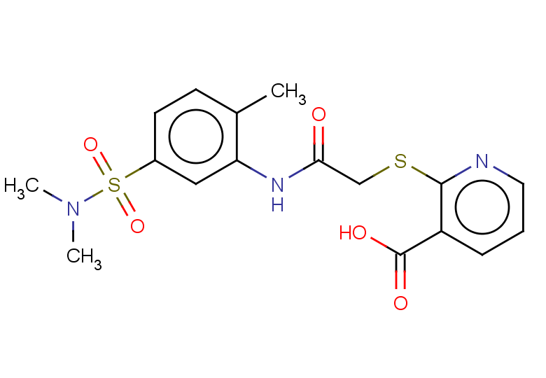 2-[({[5-(dimethylsulfamoyl)-2-methylphenyl]carbamoyl}methyl)sulfanyl]pyridine-3-carboxylic acid