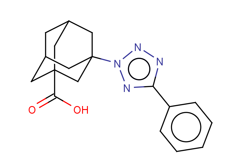 3-(5-phenyl-2H-1,2,3,4-tetrazol-2-yl)adamantane-1-carboxylic acid