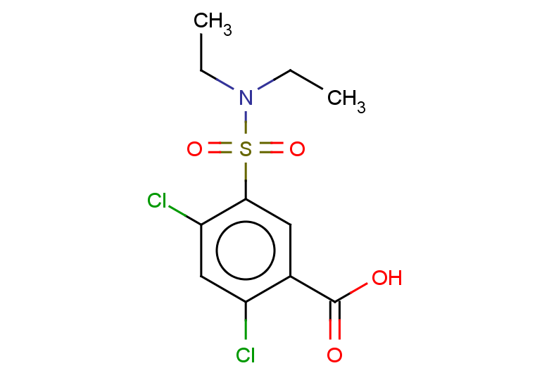 2,4-dichloro-5-(diethylsulfamoyl)benzoic acid