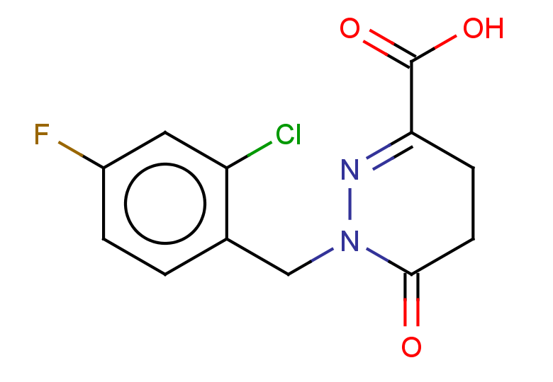 1-[(2-chloro-4-fluorophenyl)methyl]-6-oxo-1,4,5,6-tetrahydropyridazine-3-carboxylic acid