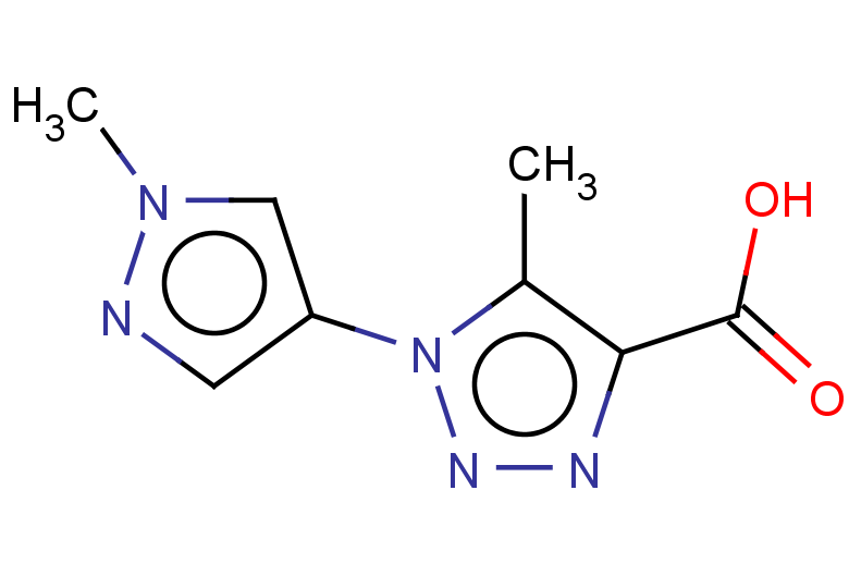 5-methyl-1-(1-methyl-1H-pyrazol-4-yl)-1H-1,2,3-triazole-4-carboxylic acid