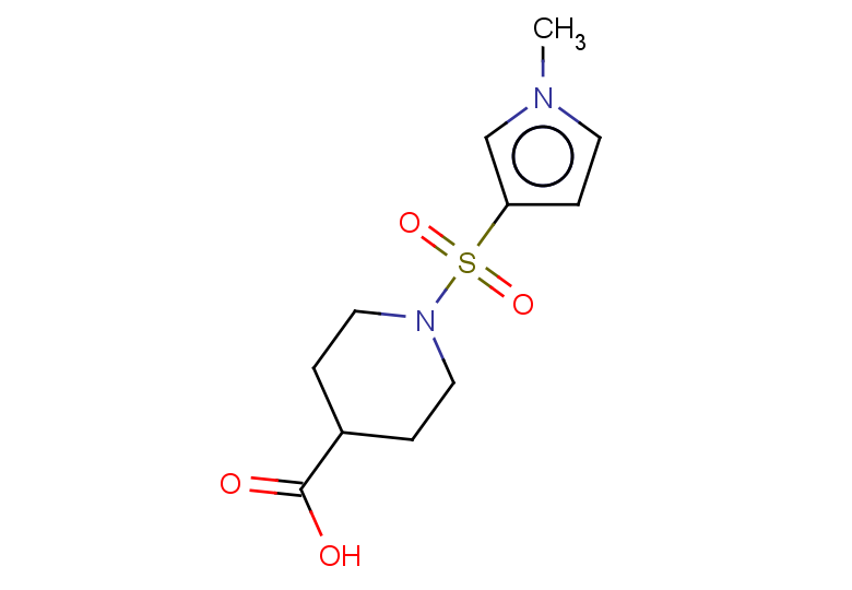 1-[(1-methyl-1H-pyrrol-3-yl)sulfonyl]piperidine-4-carboxylic acid
