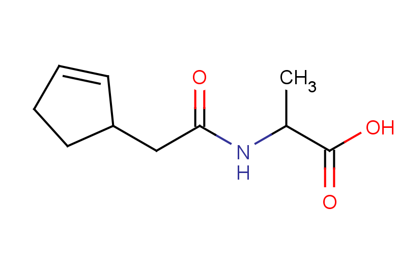 2-[2-(cyclopent-2-en-1-yl)acetamido]propanoic acid