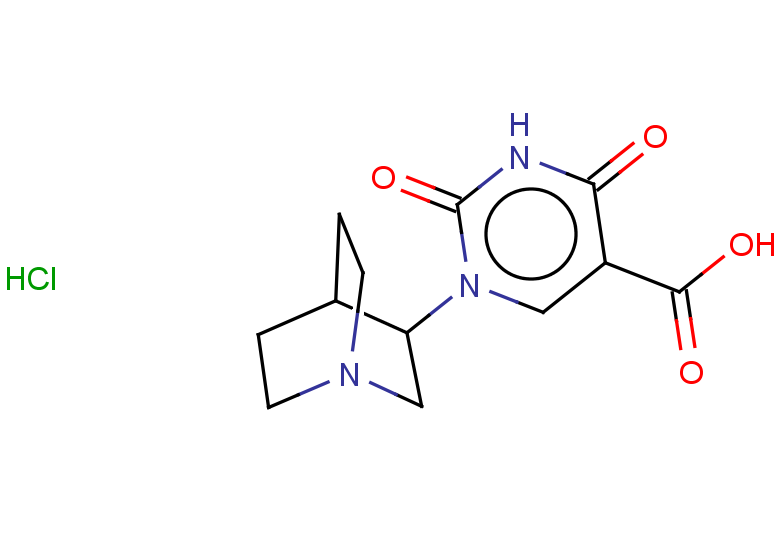 1-{1-azabicyclo[2.2.2]octan-3-yl}-2,4-dioxo-1,2,3,4-tetrahydropyrimidine-5-carboxylic acid hydrochloride