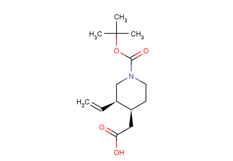 2-[(3R,4S)-1-[(tert-butoxy)carbonyl]-3-ethenylpiperidin-4-yl]acetic acid