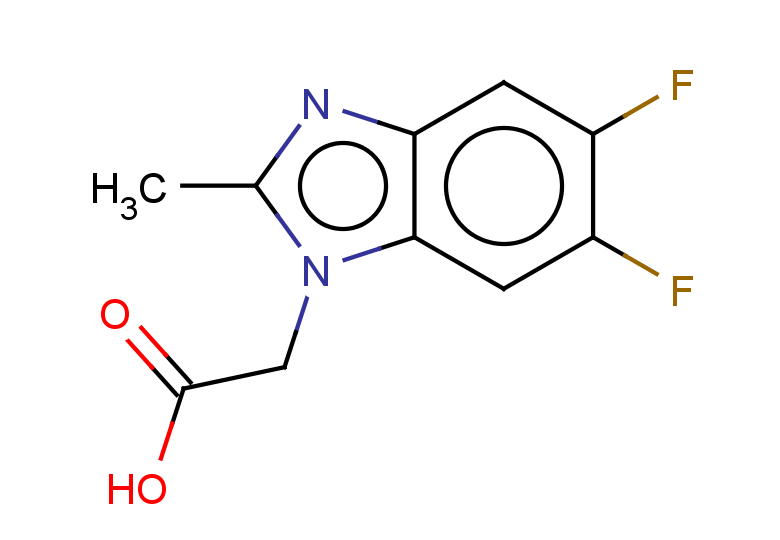 2-(5,6-difluoro-2-methyl-1H-1,3-benzodiazol-1-yl)acetic acid