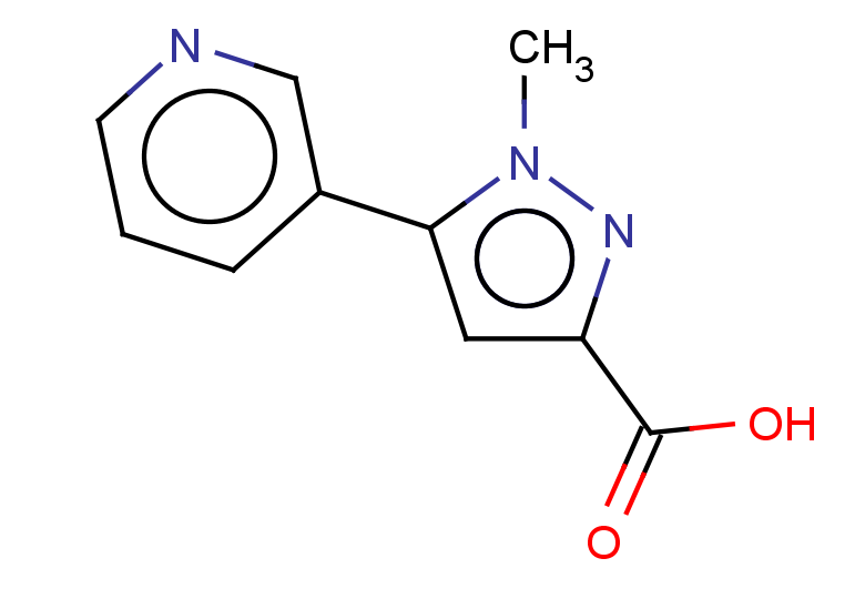 1-methyl-5-(pyridin-3-yl)-1H-pyrazole-3-carboxylic acid