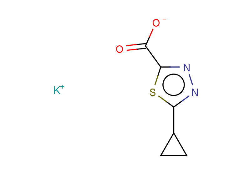 potassium 5-cyclopropyl-1,3,4-thiadiazole-2-carboxylate