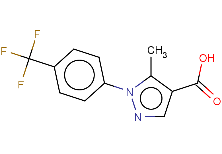 5-methyl-1-(4-(trifluoromethyl)phenyl)-1H-pyrazole-4-carboxylic acid