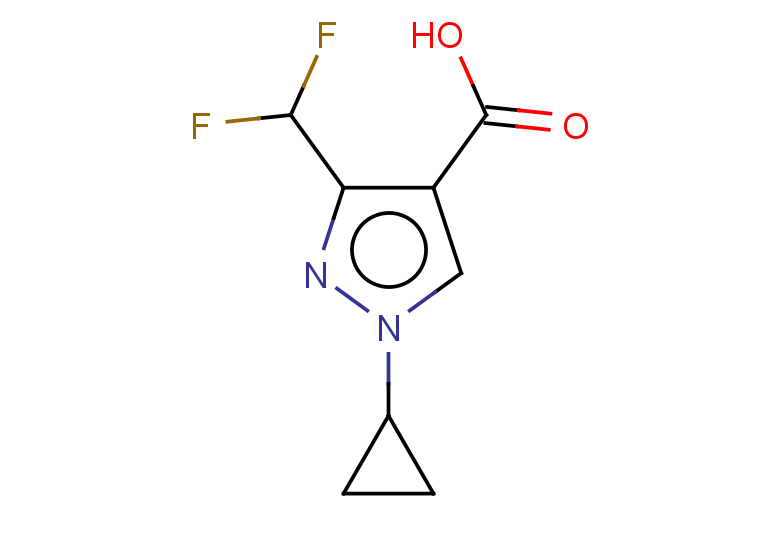 1-cyclopropyl-3-(difluoromethyl)-1H-pyrazole-4-carboxylic acid