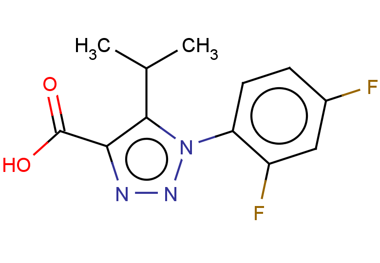 1-(2,4-difluorophenyl)-5-(propan-2-yl)-1H-1,2,3-triazole-4-carboxylic acid