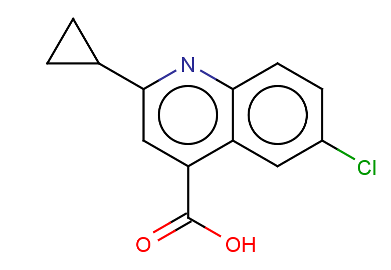 6-chloro-2-cyclopropylquinoline-4-carboxylic acid