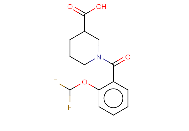1-[2-(difluoromethoxy)benzoyl]piperidine-3-carboxylic acid