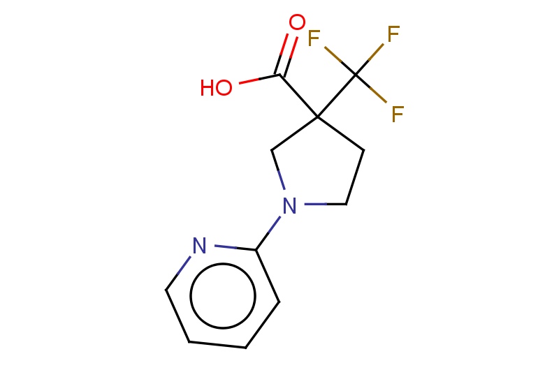 1-(pyridin-2-yl)-3-(trifluoromethyl)pyrrolidine-3-carboxylic acid