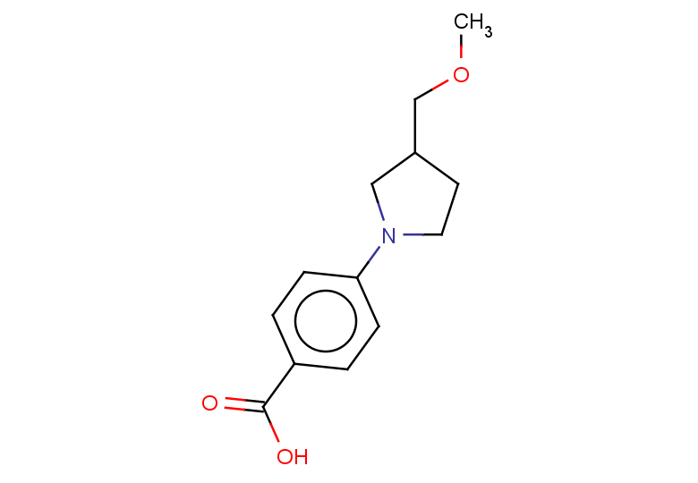 4-[3-(methoxymethyl)pyrrolidin-1-yl]benzoic acid