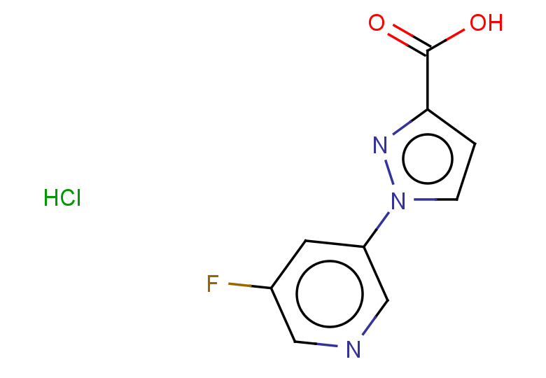 1-(5-fluoropyridin-3-yl)-1H-pyrazole-3-carboxylic acid hydrochloride