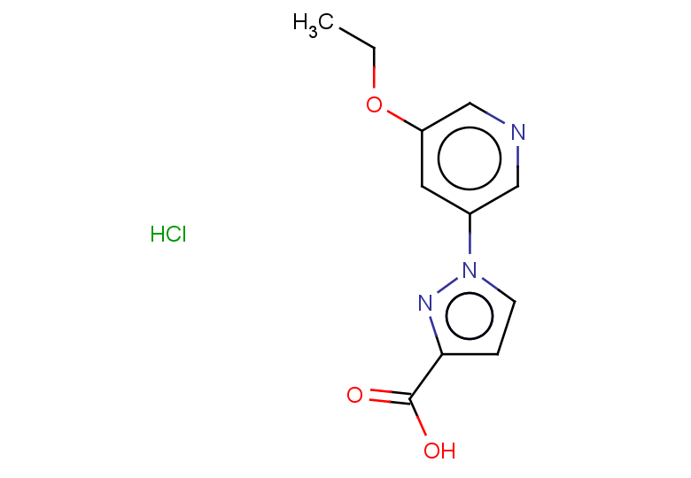 1-(5-ethoxypyridin-3-yl)-1H-pyrazole-3-carboxylic acid hydrochloride