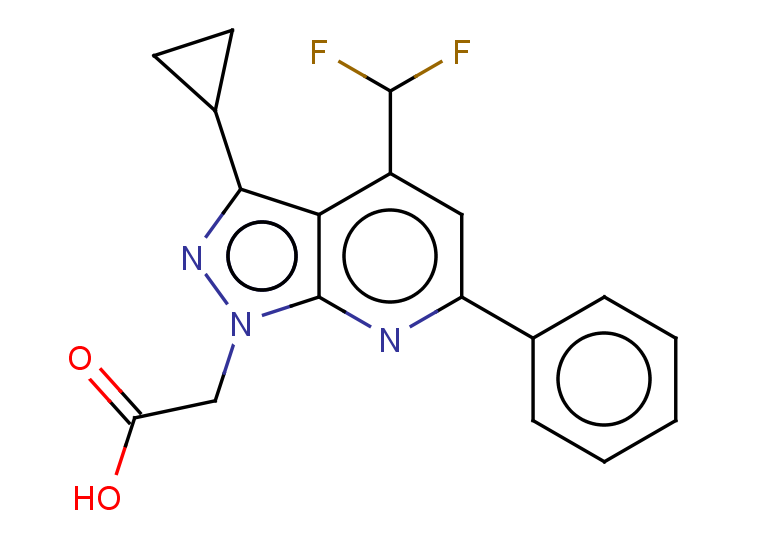 2-[3-cyclopropyl-4-(difluoromethyl)-6-phenyl-1H-pyrazolo[3,4-b]pyridin-1-yl]acetic acid
