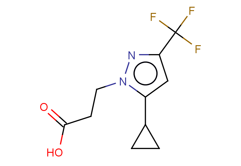 3-[5-cyclopropyl-3-(trifluoromethyl)-1H-pyrazol-1-yl]propanoic acid