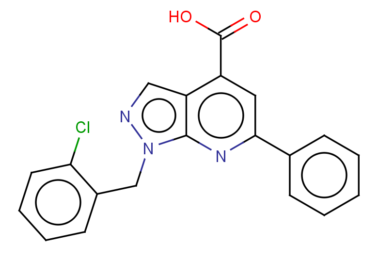 1-[(2-chlorophenyl)methyl]-6-phenyl-1H-pyrazolo[3,4-b]pyridine-4-carboxylic acid