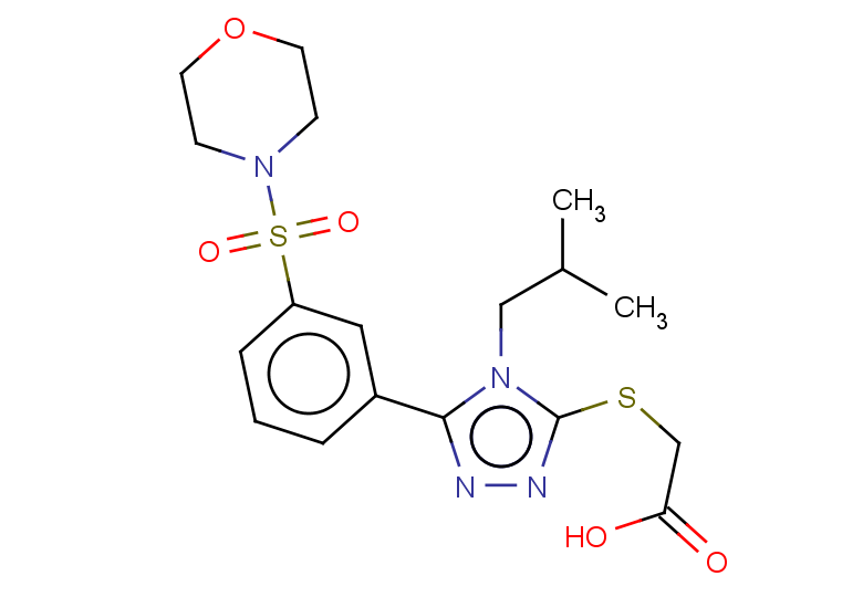2-{[4-(2-methylpropyl)-5-[3-(morpholine-4-sulfonyl)phenyl]-4H-1,2,4-triazol-3-yl]sulfanyl}acetic acid