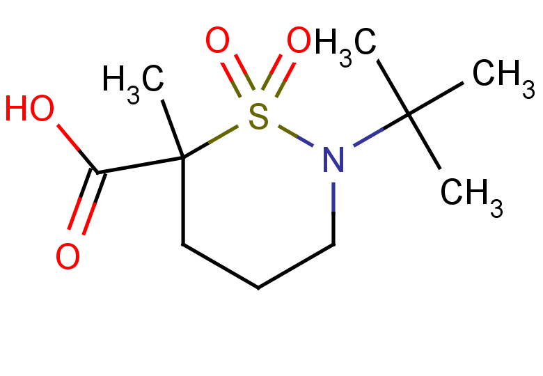 2-tert-butyl-6-methyl-1,1-dioxo-1lambda6,2-thiazinane-6-carboxylic acid