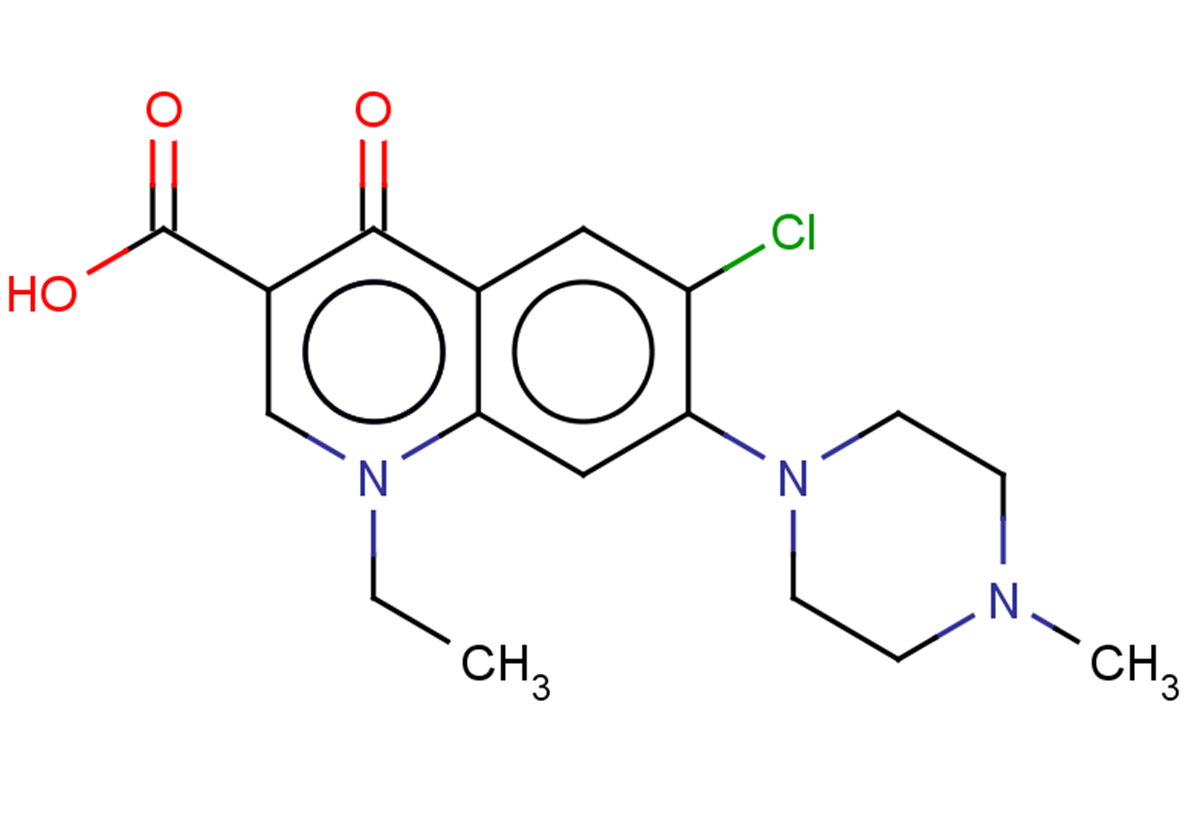 6-chloro-1-ethyl-7-(4-methylpiperazin-1-yl)-4-oxo-1,4-dihydroquinoline-3-carboxylic acid