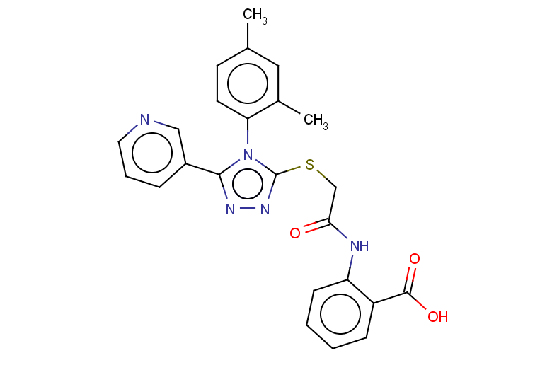 2-(2-{[4-(2,4-dimethylphenyl)-5-(pyridin-3-yl)-4H-1,2,4-triazol-3-yl]sulfanyl}acetamido)benzoic acid