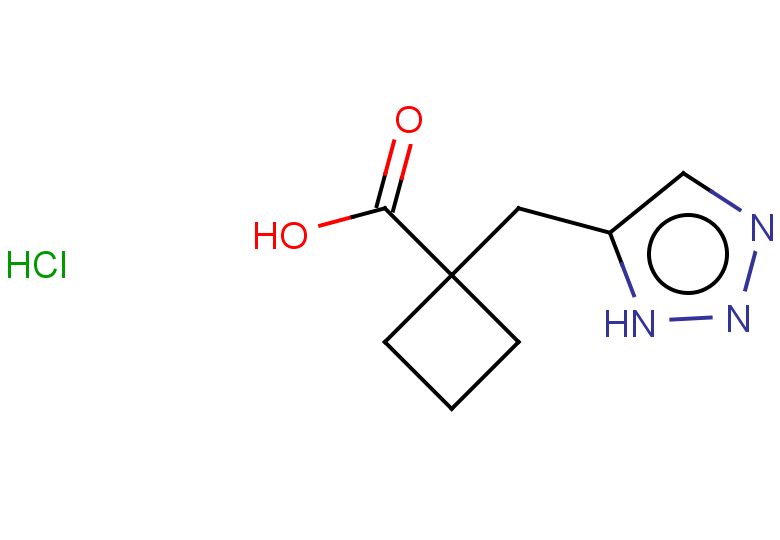 1-[(1H-1,2,3-triazol-5-yl)methyl]cyclobutane-1-carboxylic acid hydrochloride