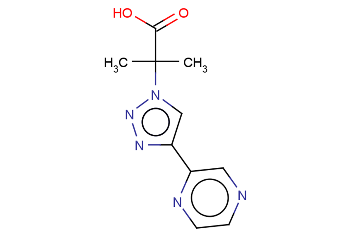2-methyl-2-[4-(pyrazin-2-yl)-1H-1,2,3-triazol-1-yl]propanoic acid