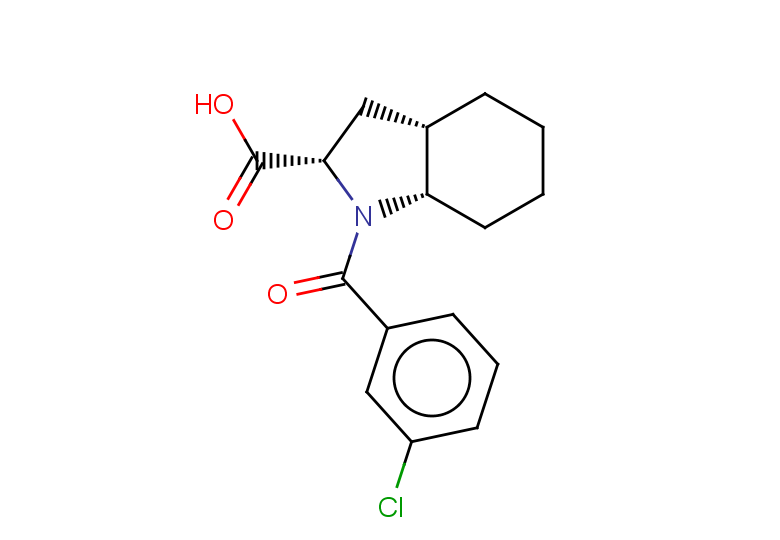 (2S,3aS,7aS)-1-(3-chlorobenzoyl)-octahydro-1H-indole-2-carboxylic acid