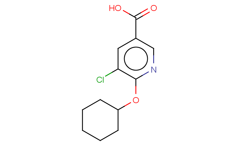 5-chloro-6-(cyclohexyloxy)pyridine-3-carboxylic acid