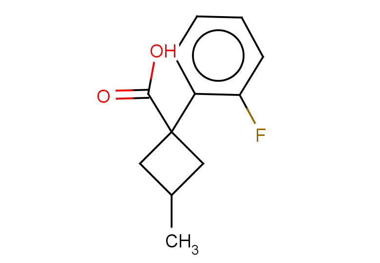 1-(2-fluorophenyl)-3-methylcyclobutane-1-carboxylic acid, Mixture of diastereomers