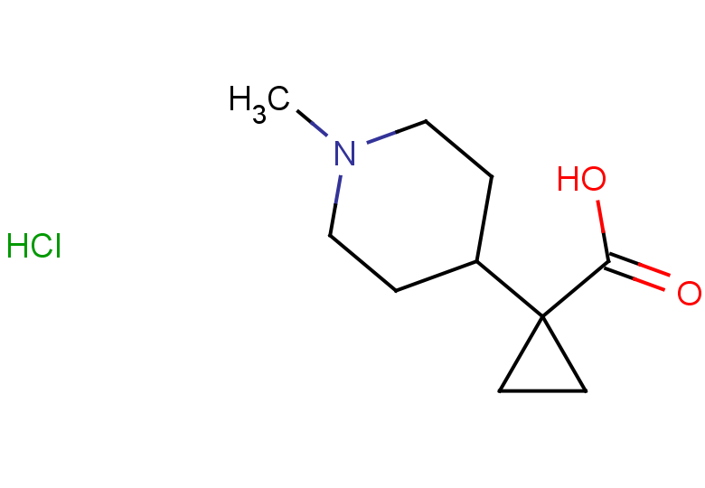 1-(1-methylpiperidin-4-yl)cyclopropane-1-carboxylic acid hydrochloride