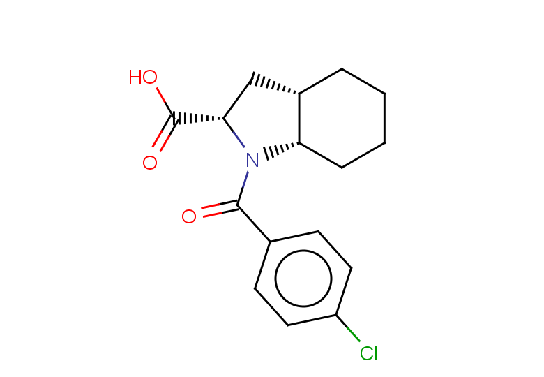 (2S,3aS,7aS)-1-(4-chlorobenzoyl)-octahydro-1H-indole-2-carboxylic acid