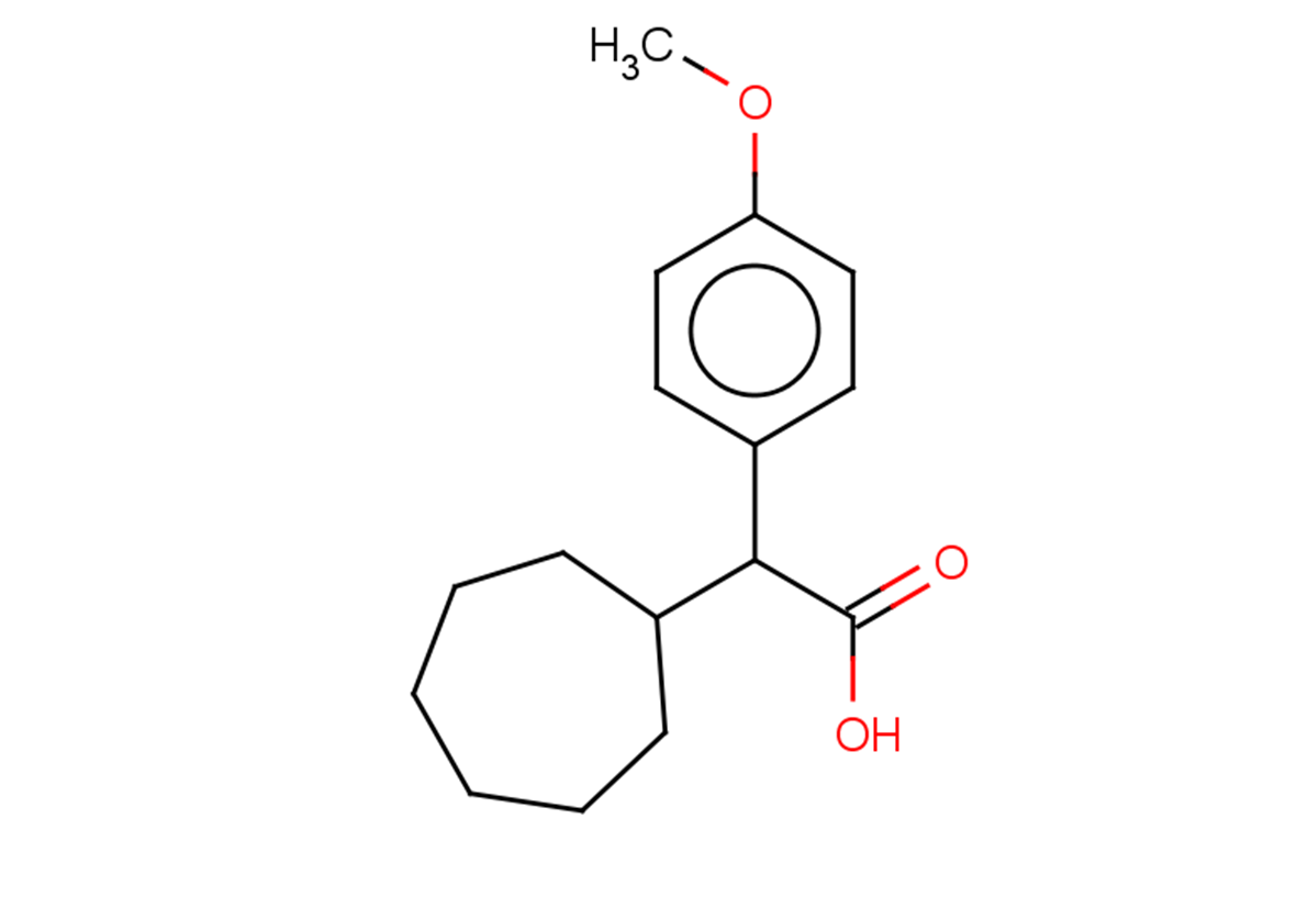 2-cycloheptyl-2-(4-methoxyphenyl)acetic acid