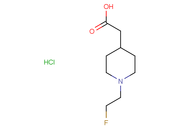 2-[1-(2-fluoroethyl)piperidin-4-yl]acetic acid hydrochloride