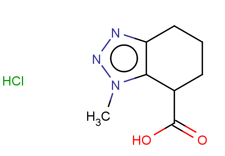 1-methyl-4,5,6,7-tetrahydro-1H-1,2,3-benzotriazole-7-carboxylic acid hydrochloride