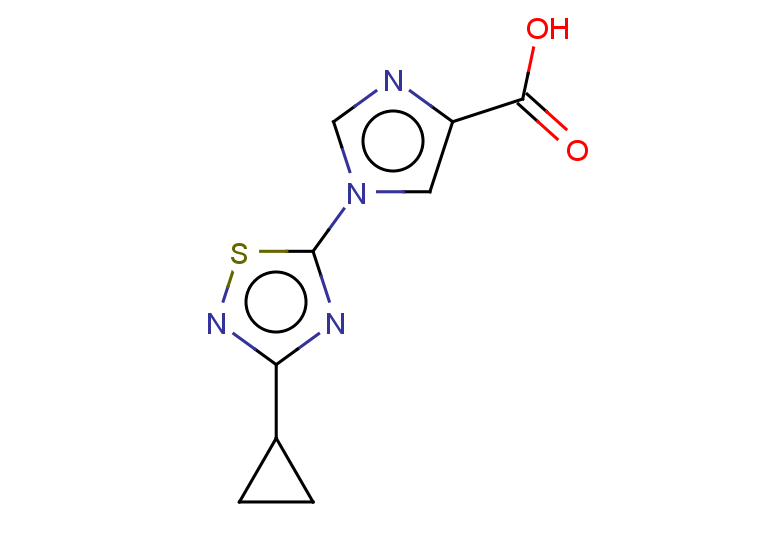 1-(3-cyclopropyl-1,2,4-thiadiazol-5-yl)-1H-imidazole-4-carboxylic acid